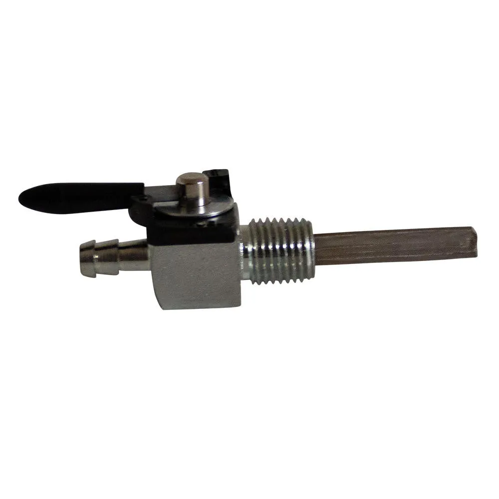 1/4" NPT Petcock with Filter Screen - Straight  - 180 Degree - Fuel Valve