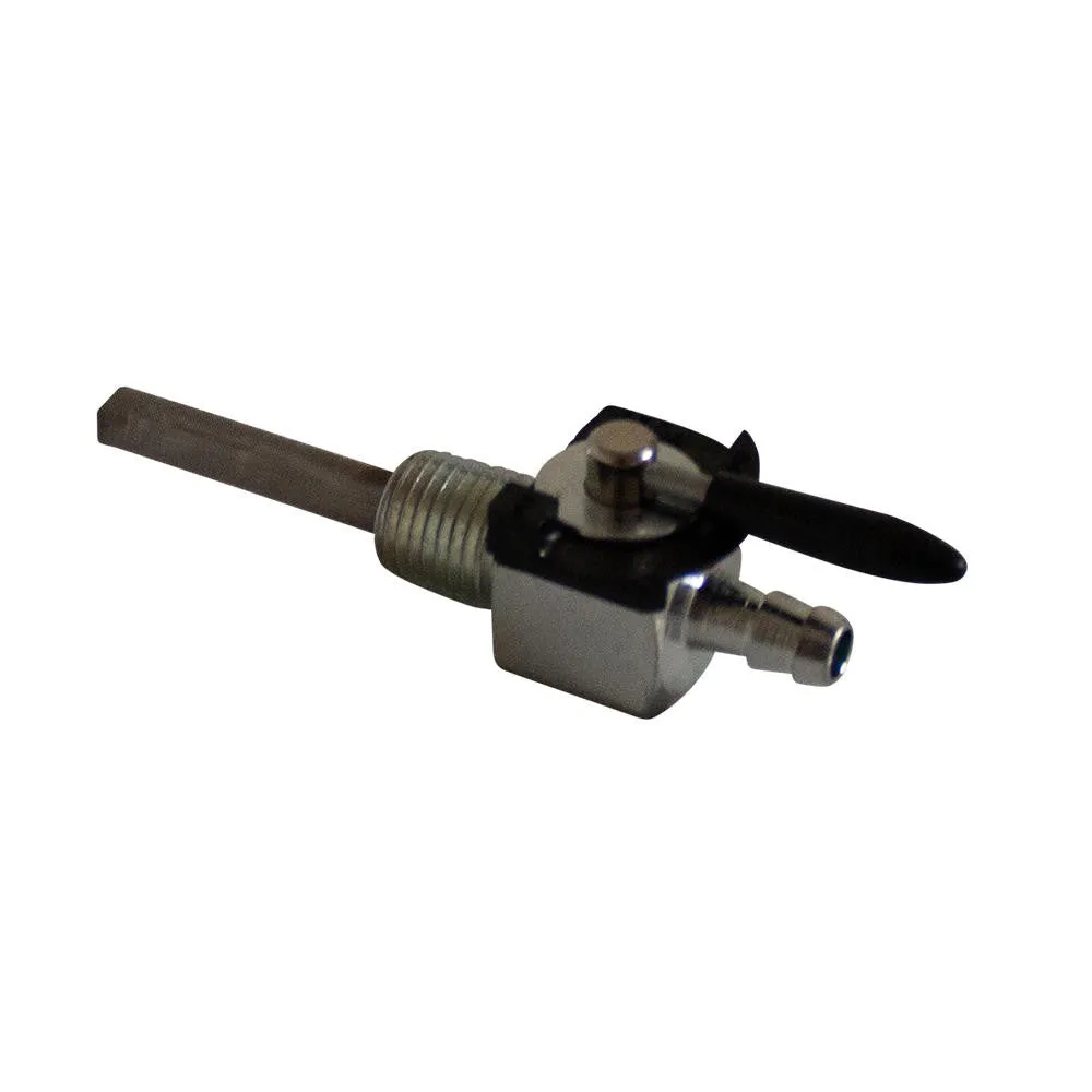 1/4" NPT Petcock with Filter Screen - Straight  - 180 Degree - Fuel Valve