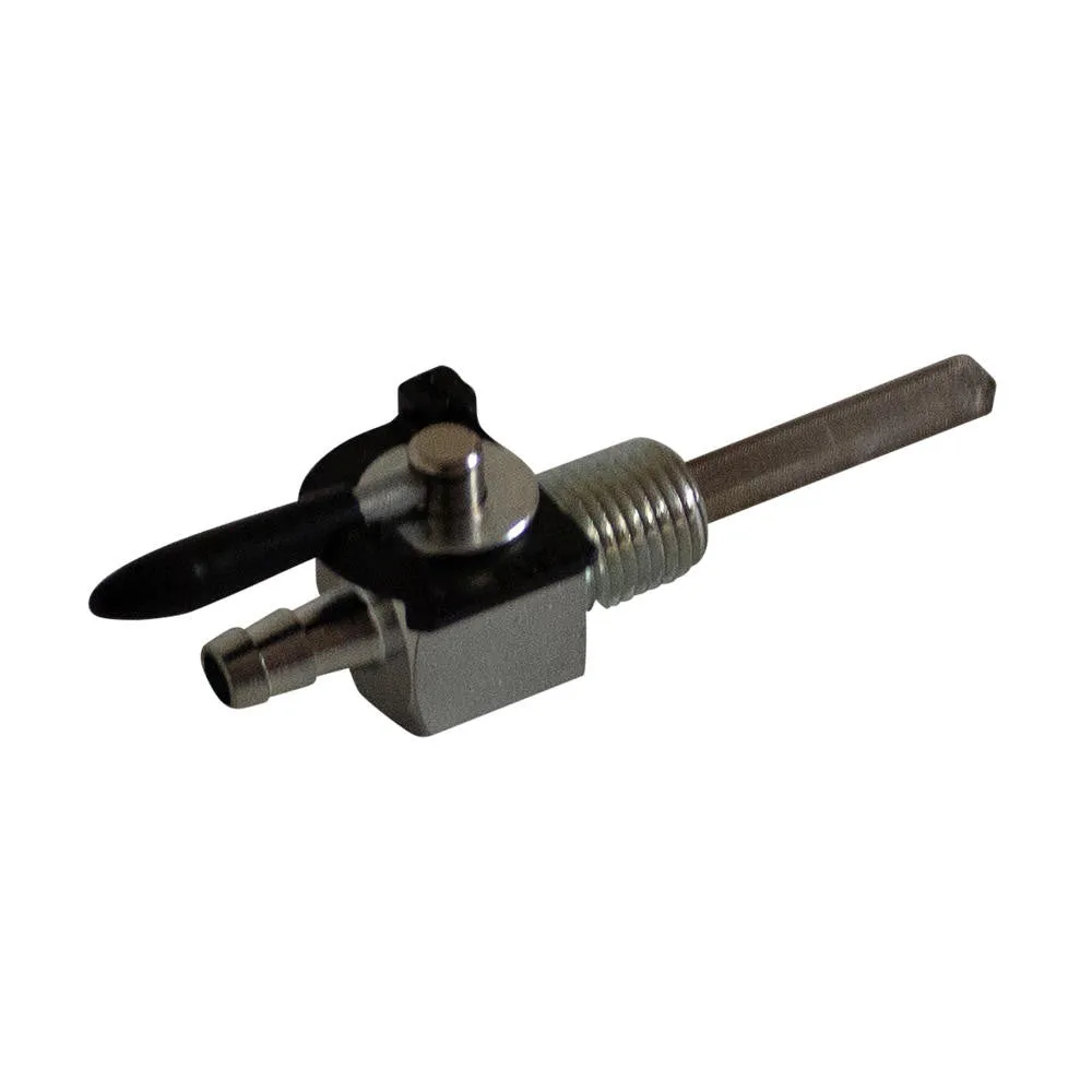 1/4" NPT Petcock with Filter Screen - Straight  - 180 Degree - Fuel Valve