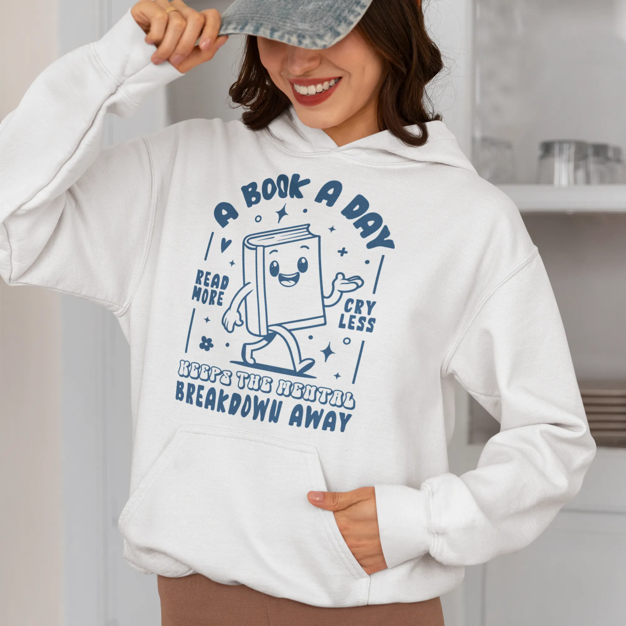 A Book a Day Mental Breakdown Away Hoodie