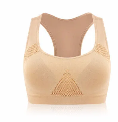 Absorb Sweat Top Athletic Running Sports Bra , Gym Fitness Women Seamless Vest Tanks M L XL