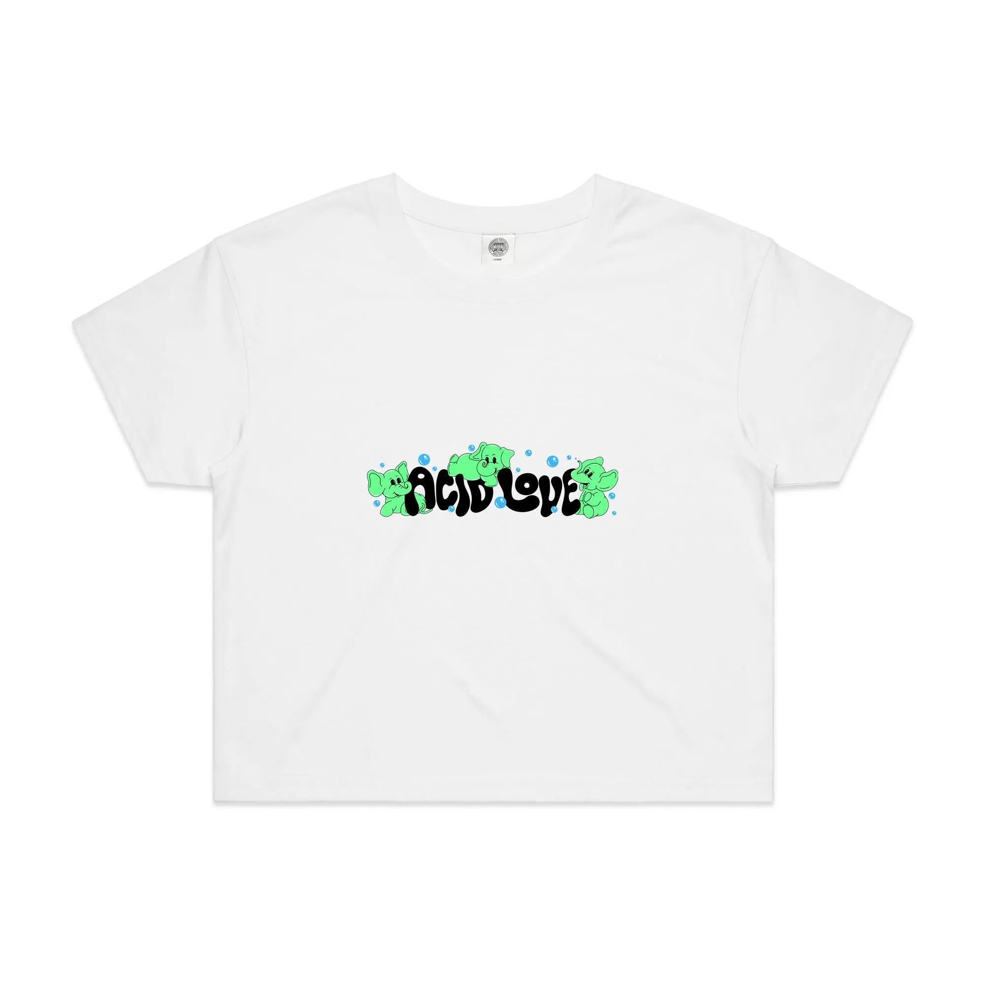 Acid Love WMNS 'Fantasy' Cropped Tee - White