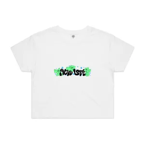Acid Love WMNS 'Fantasy' Cropped Tee - White