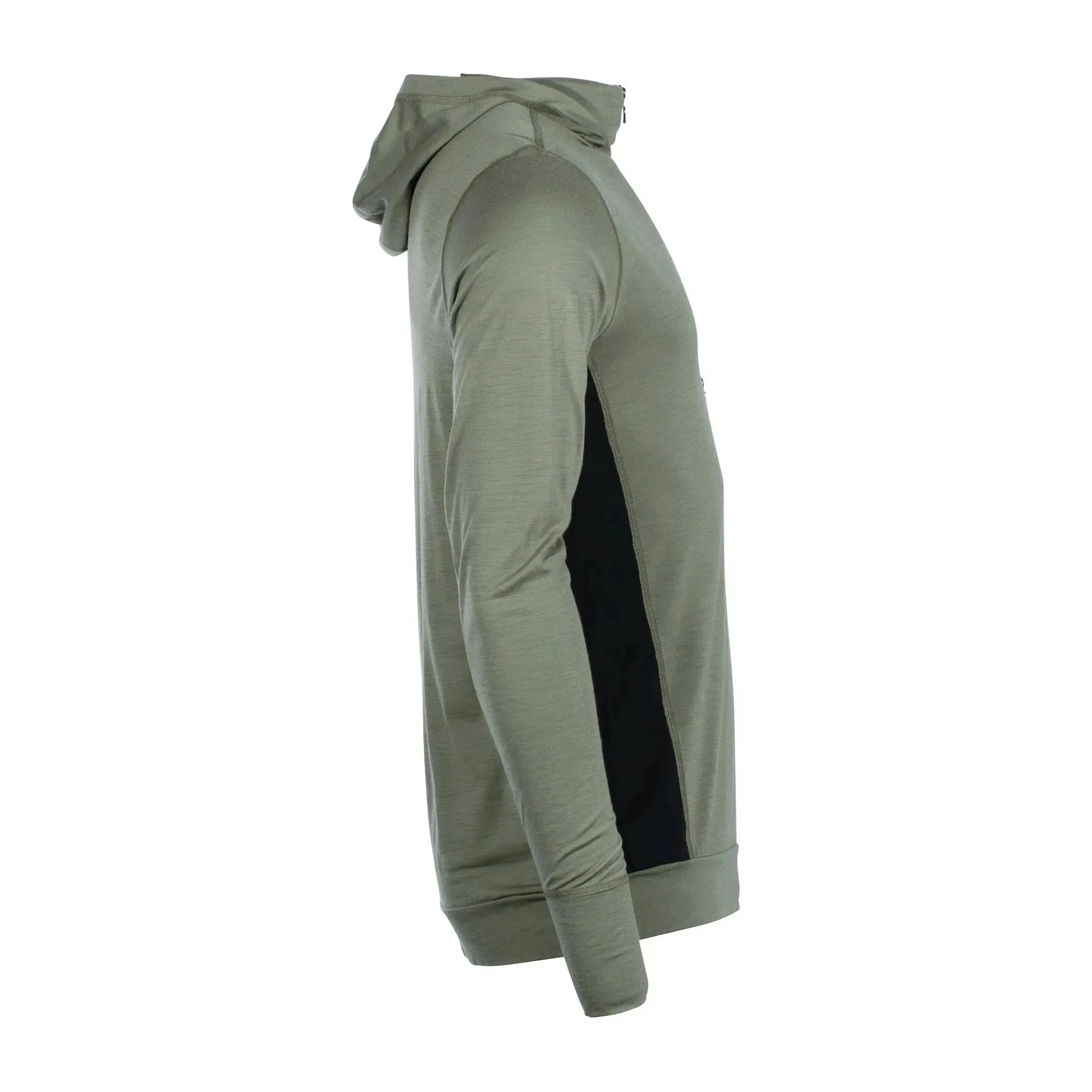 Aclima Hoodie LightWool ranger green jet black