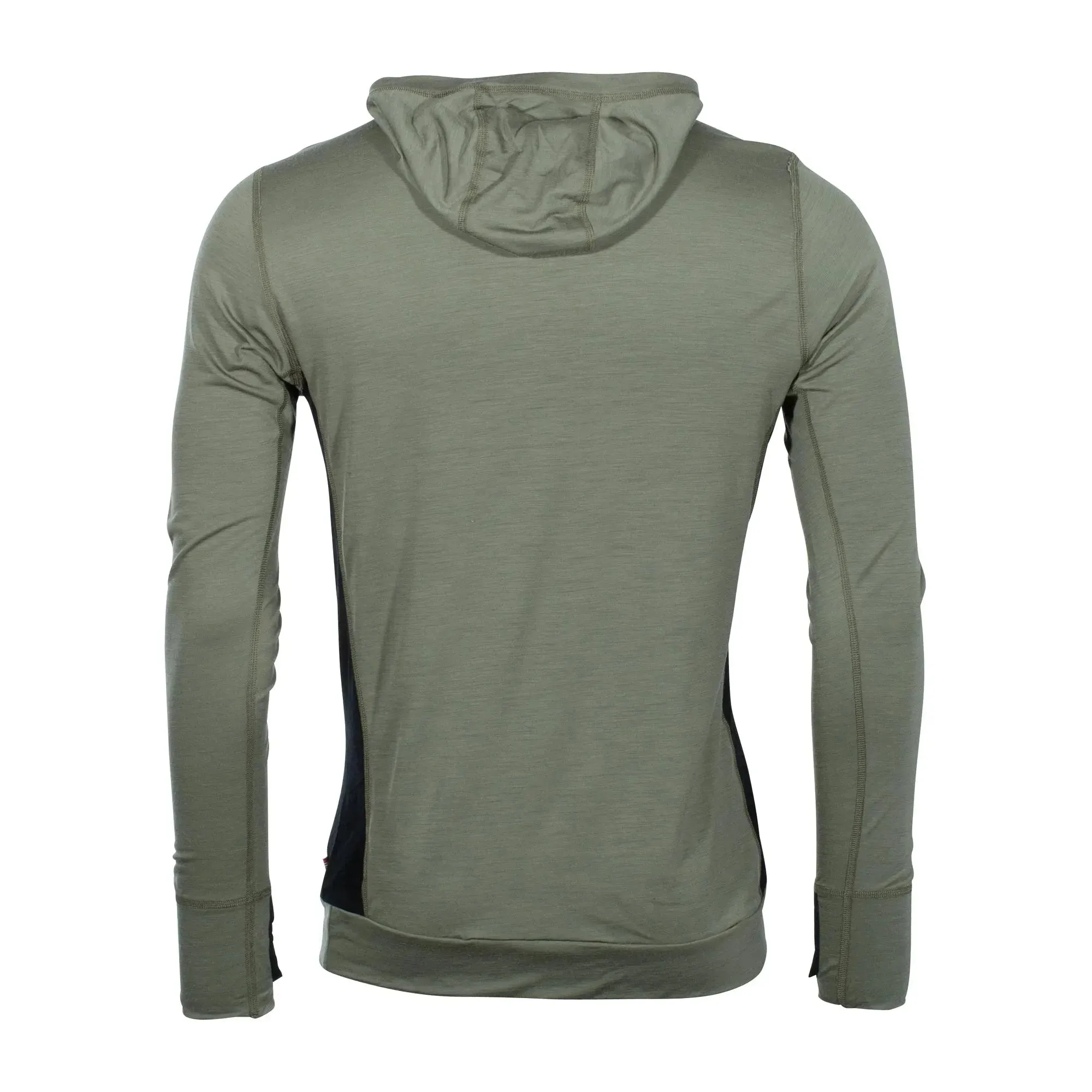 Aclima Hoodie LightWool ranger green jet black