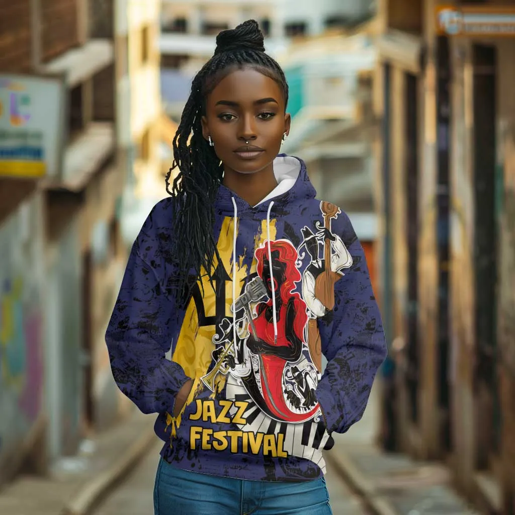 Afro-Barbados Jazz Festival Hoodie Abstract Jazz Art LT03