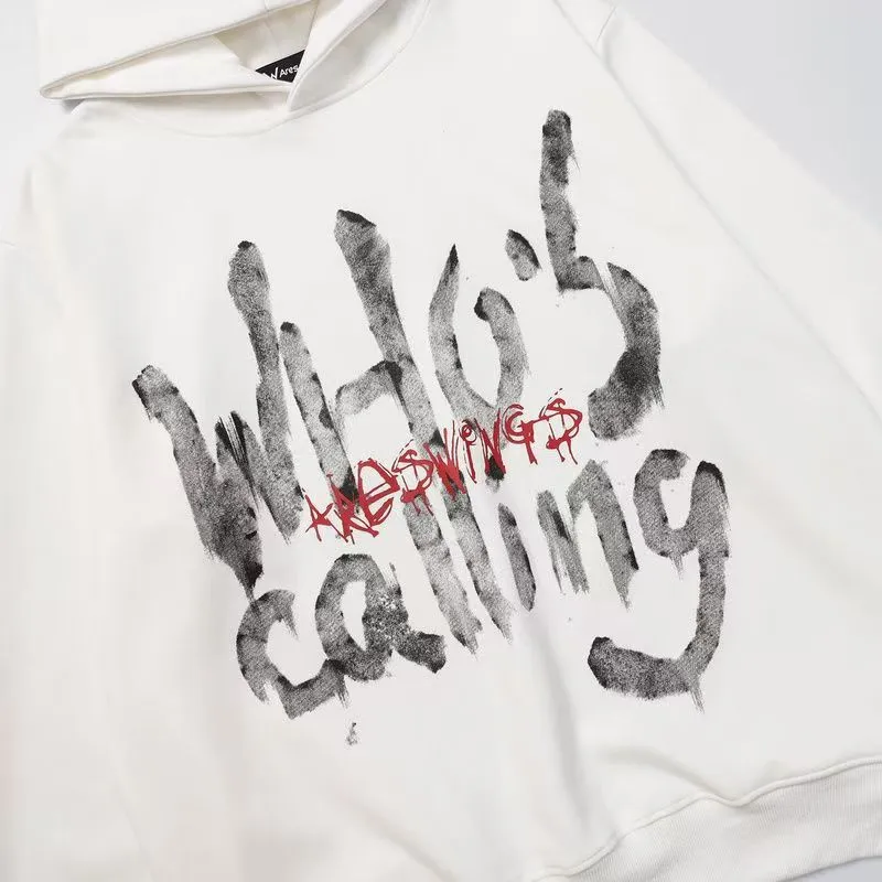 AG American Retro Letters "WHO’S Calling" Hoodie