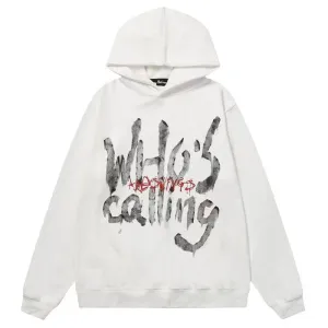 AG American Retro Letters "WHO’S Calling" Hoodie