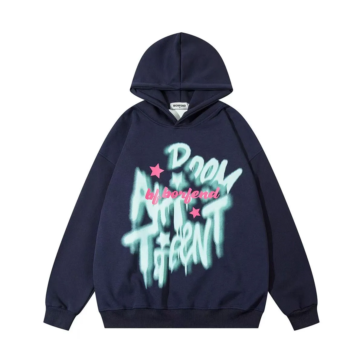 AG American Retro  Letters Stars Hoodie
