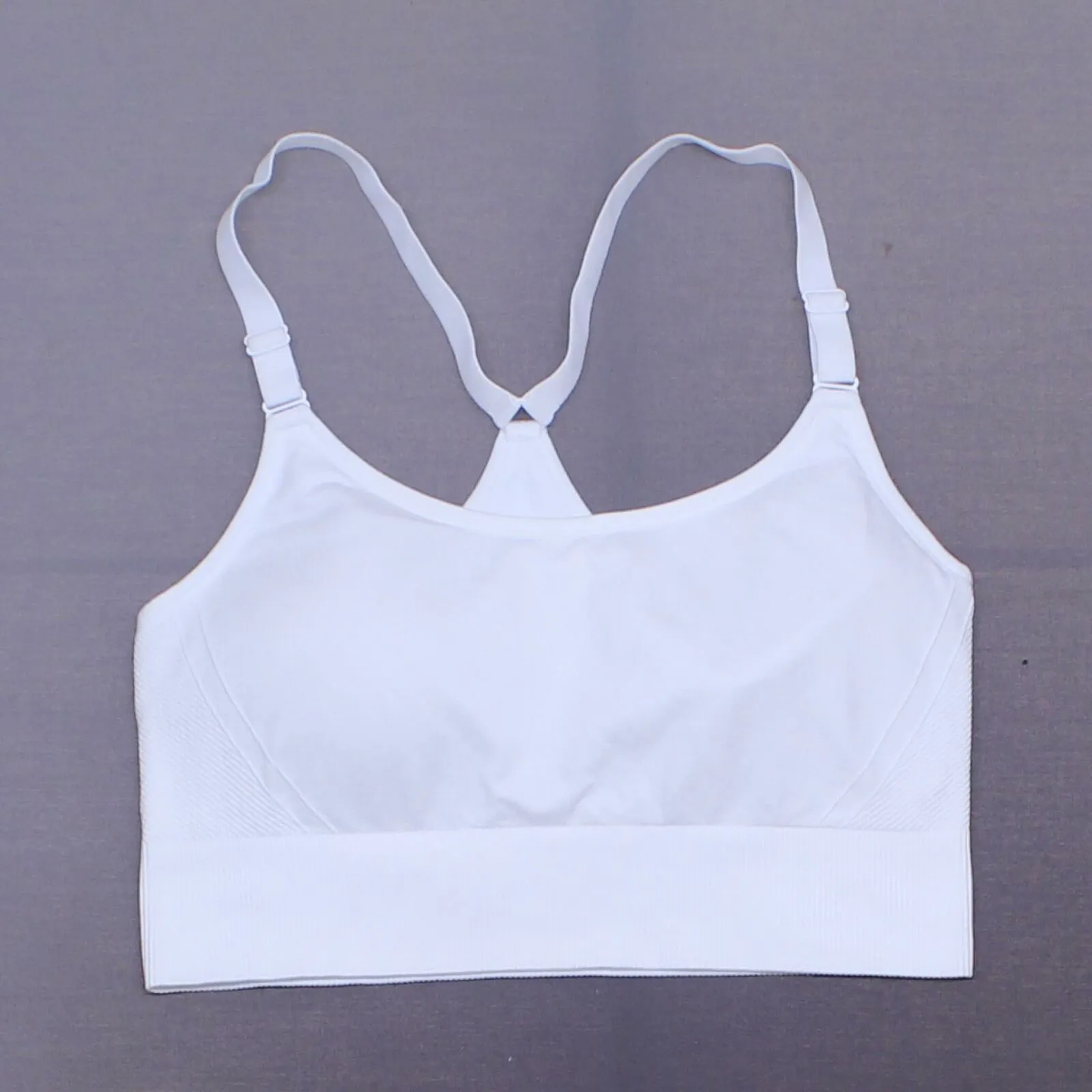 All In Motion Women's Medium Support Seamless Bra White XXL