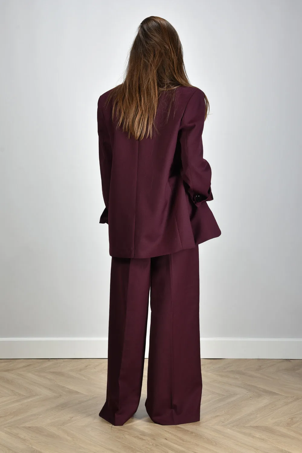 Anine Bing blazer Sara A-01-0294-RED15 burgundy