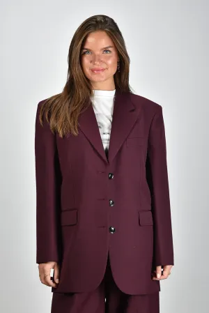 Anine Bing blazer Sara A-01-0294-RED15 burgundy