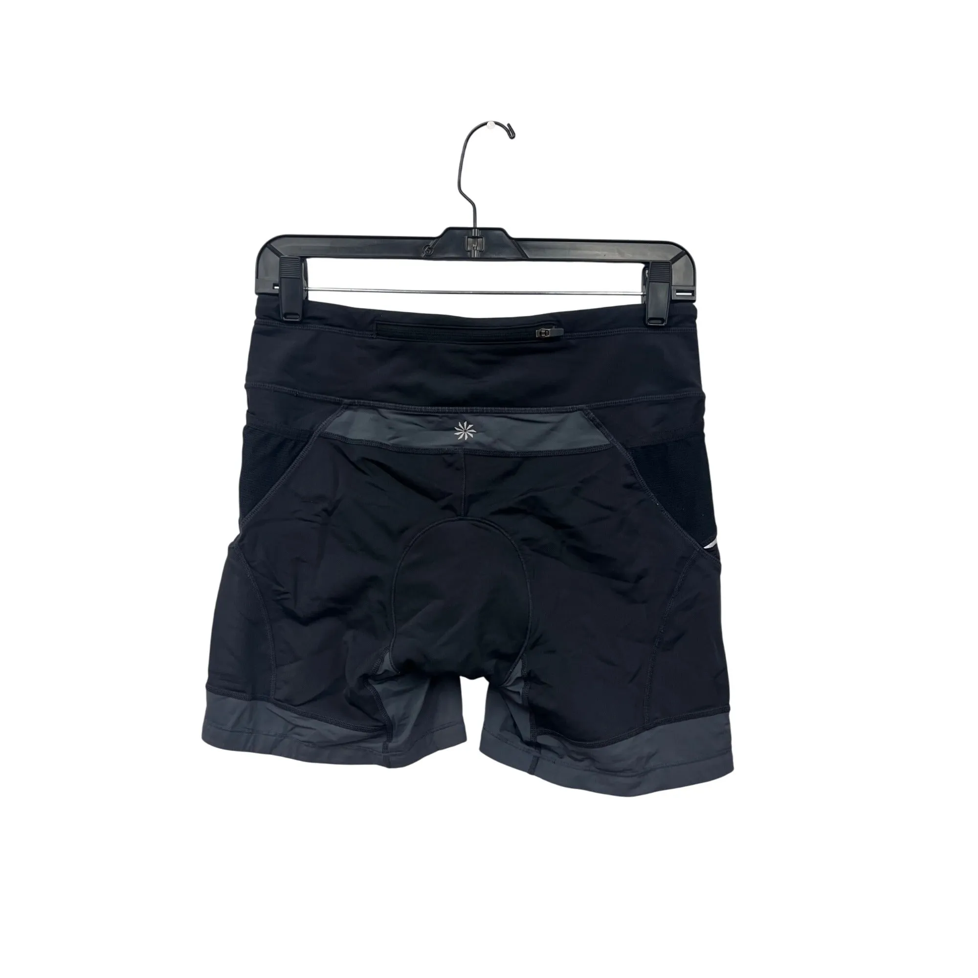 Athleta Womens Medium Black & Gray Athletic Biker Shorts #6799