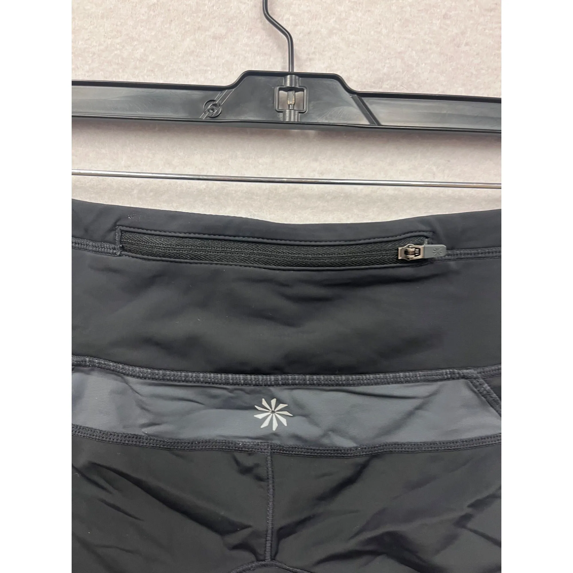 Athleta Womens Medium Black & Gray Athletic Biker Shorts #6799