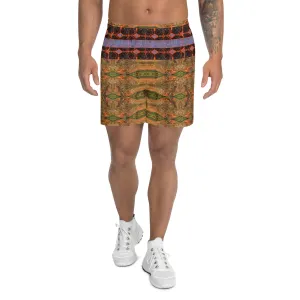 Athletic Long Shorts (Unisex)(Virilis/Muliebris)(Tree Link Stripe) RJSTH@Fabric#6 RJSTHS2021 RJS