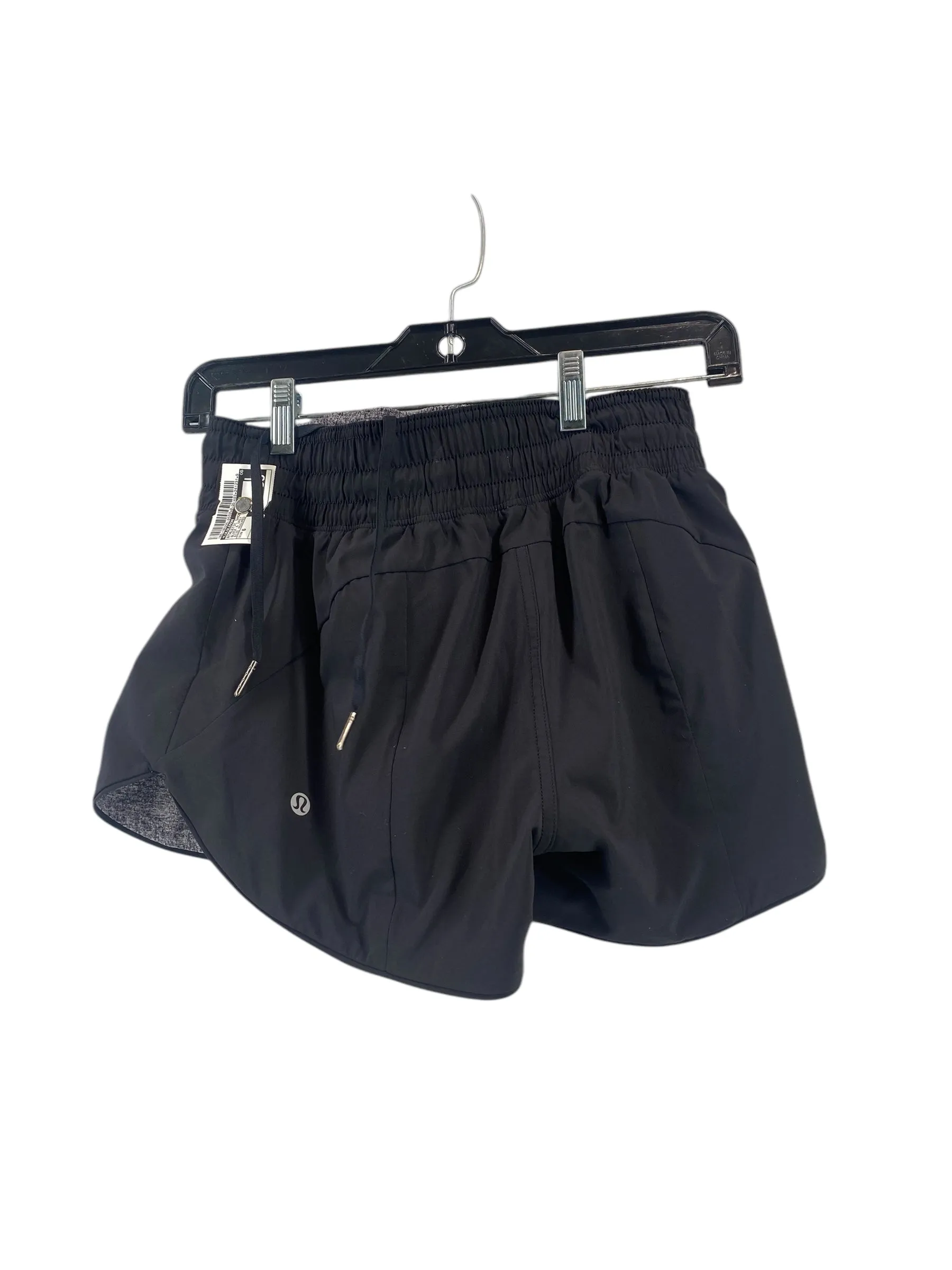 Athletic Shorts By Lululemon In Black & Grey, Size: 6