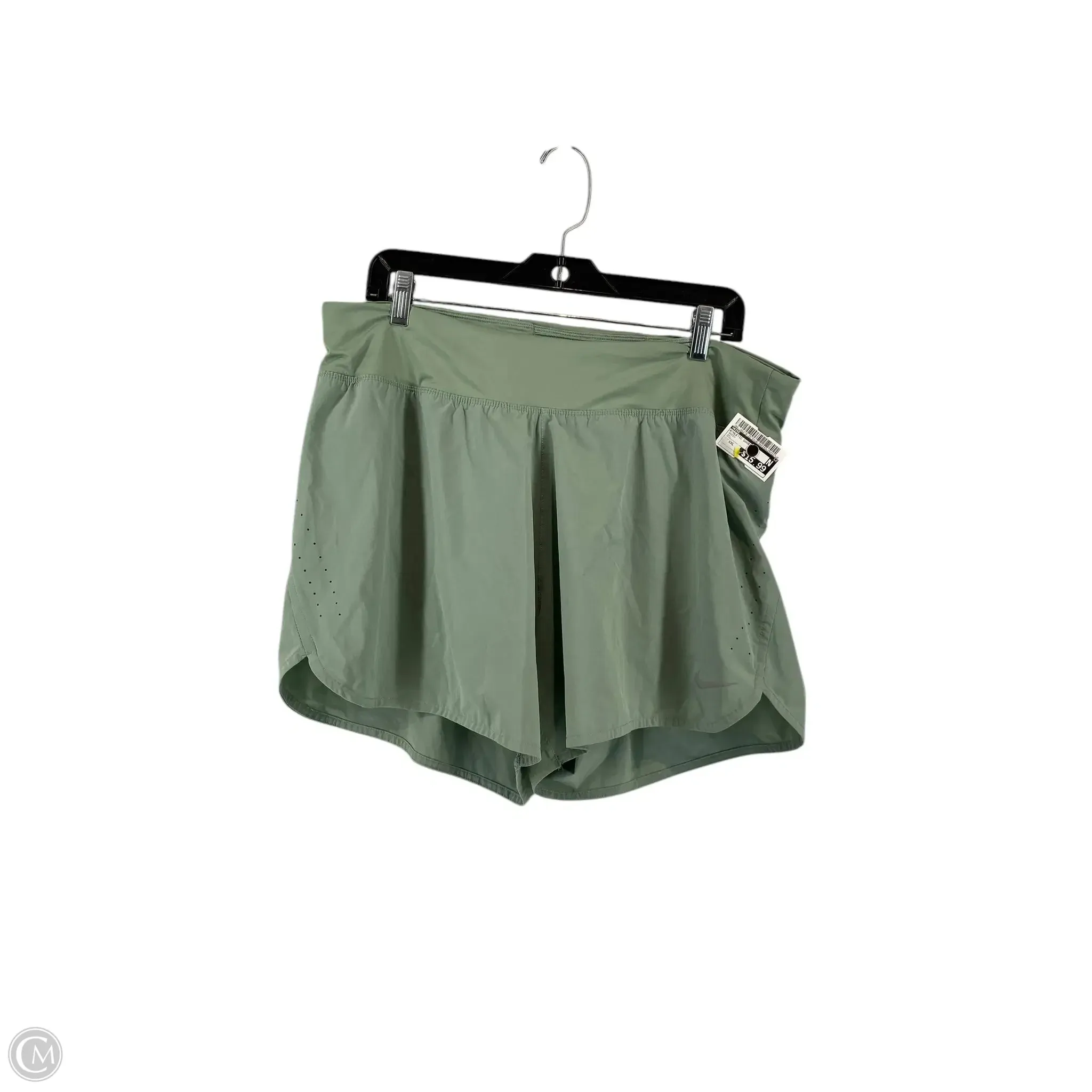 Athletic Shorts By Nike In Green, Size: Xxl