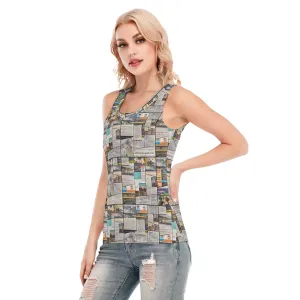 Australian Newspaper Colour Tank Top up to 5 XL (FWS)