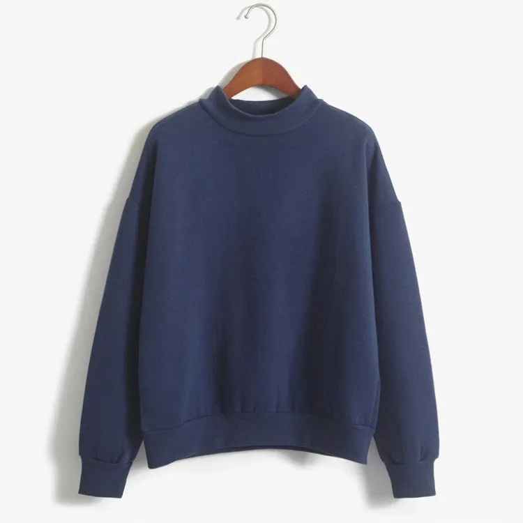 Autumn Winter Hoodies Warm Sweatshirt Women Plus Size Thicken Solid Color Pullover Fashion Casual Hoodies Moleton Coat