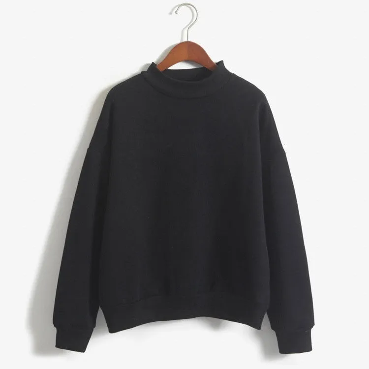 Autumn Winter Hoodies Warm Sweatshirt Women Plus Size Thicken Solid Color Pullover Fashion Casual Hoodies Moleton Coat
