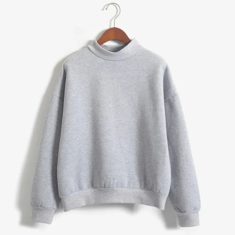 Autumn Winter Hoodies Warm Sweatshirt Women Plus Size Thicken Solid Color Pullover Fashion Casual Hoodies Moleton Coat