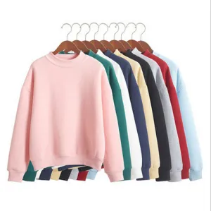 Autumn Winter Hoodies Warm Sweatshirt Women Plus Size Thicken Solid Color Pullover Fashion Casual Hoodies Moleton Coat