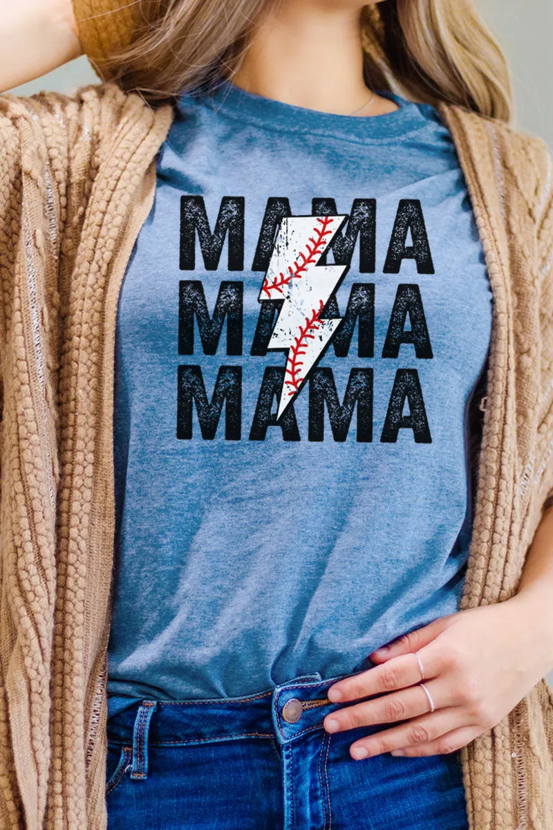 Baseball Bolt Softstyle Adult T-Shirt