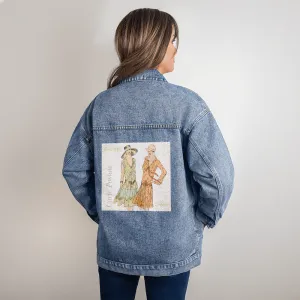 Beautiful Classic Models Oversized Women's DTG Denim Jacket