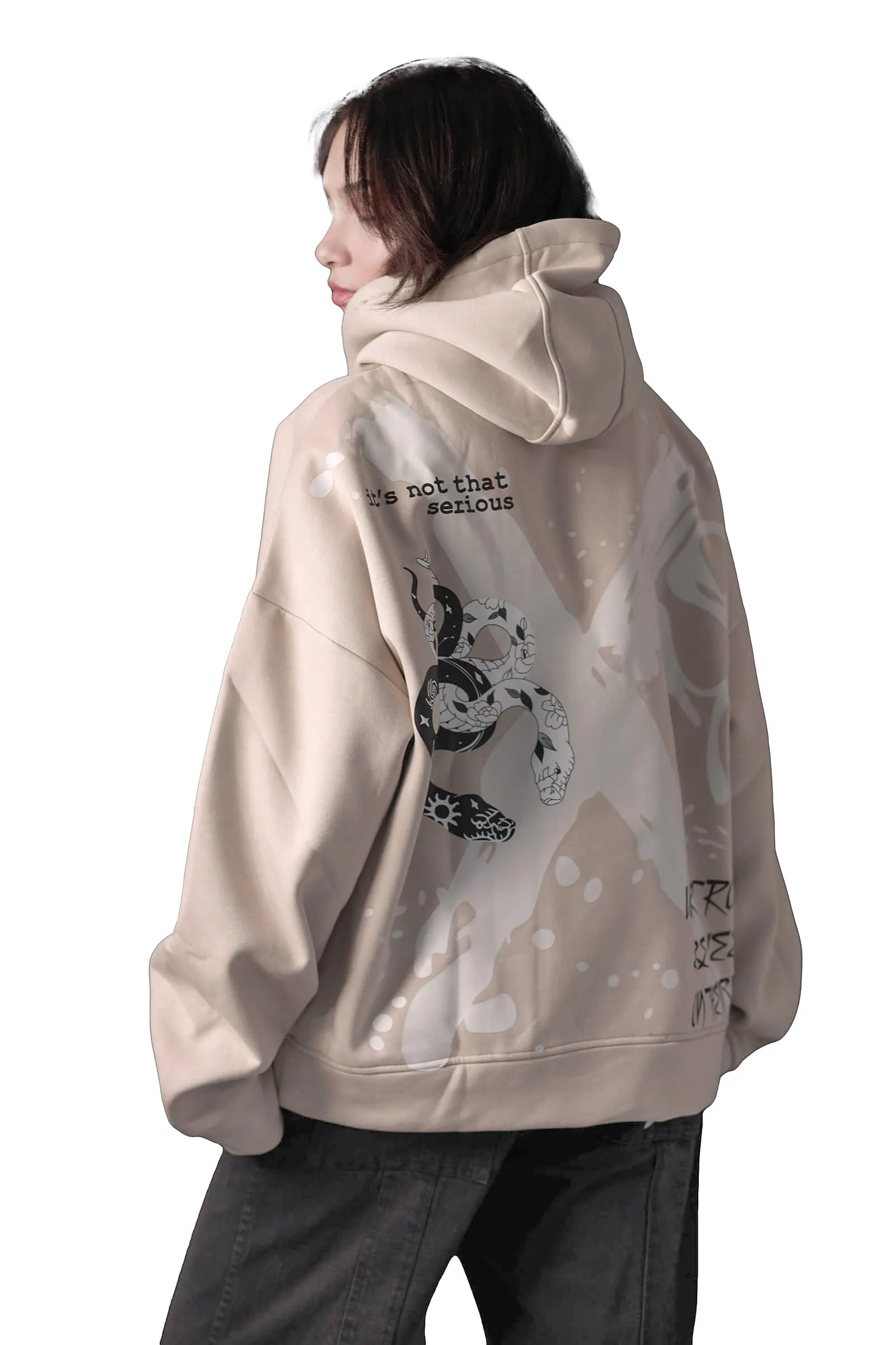 Beige Baby Statement Hoodie