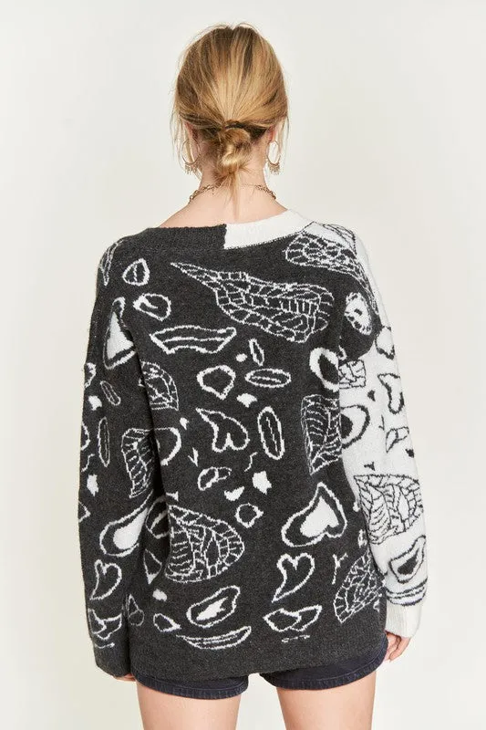 BELOVED CONTRAST CARDI