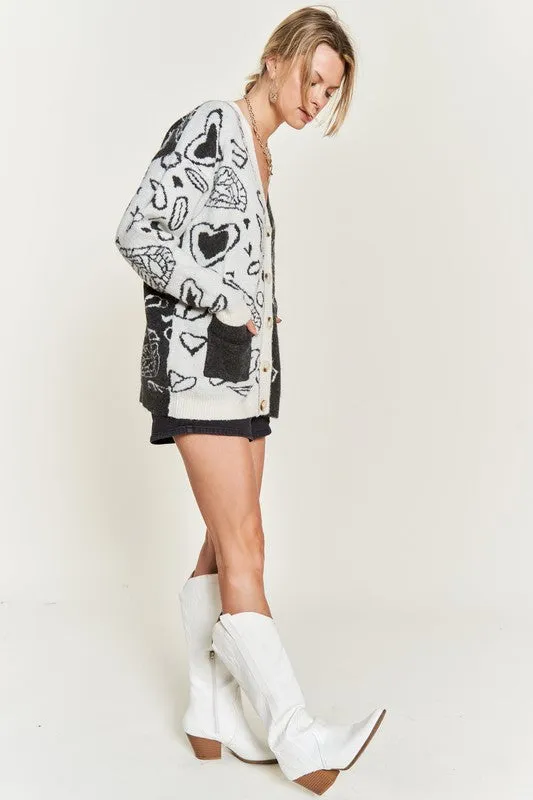BELOVED CONTRAST CARDI