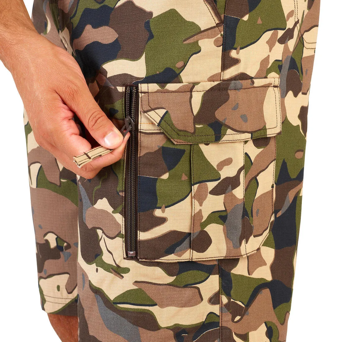 Bermuda shorts 500 - Woodland V1 brown LTD