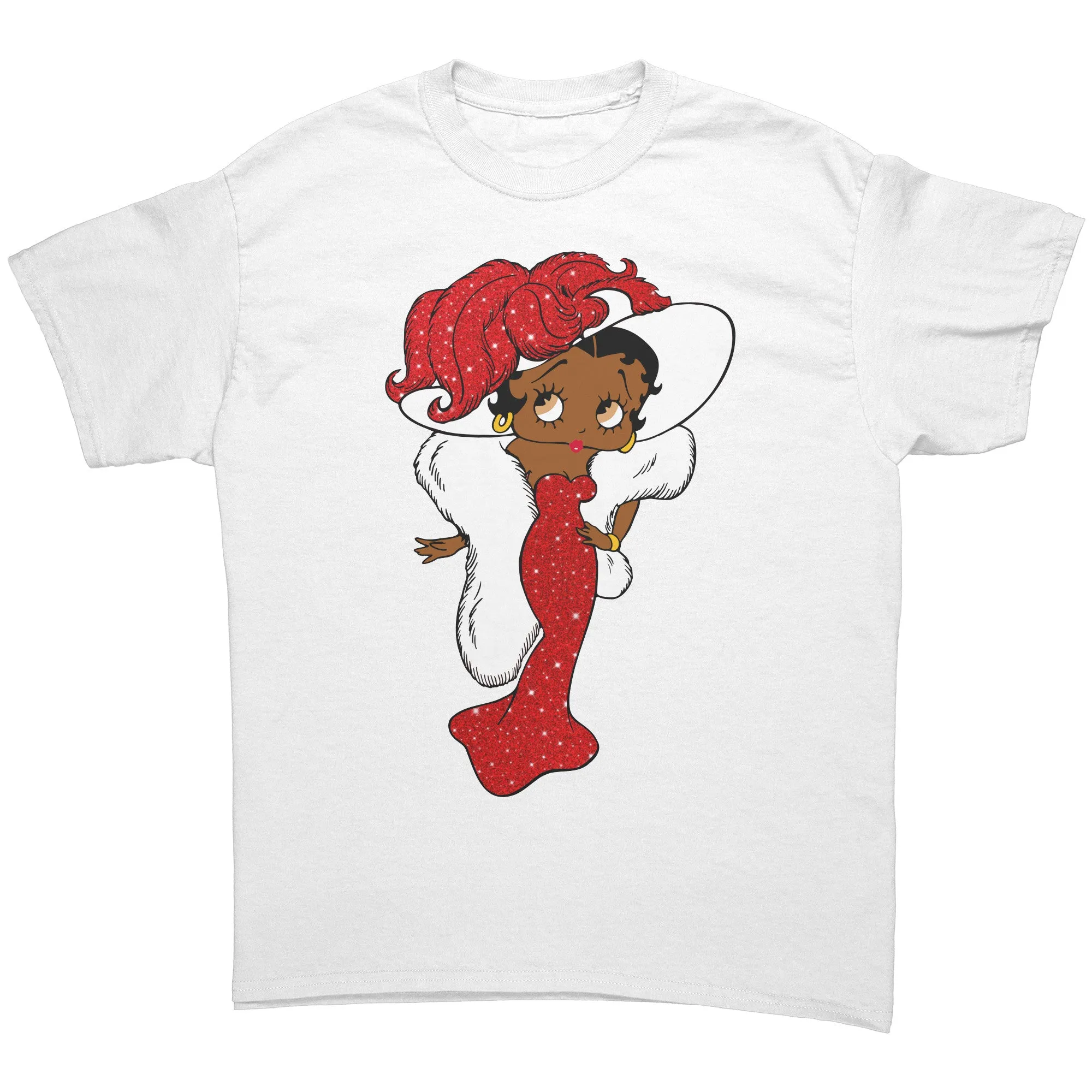 Betty Boop Shirt, Betty Boop T-Shirt, Christmas Shirt, Christmas Gifts For Her, Black Betty Boop Womens Shirt, Girly Betty Boop Retro Shirt