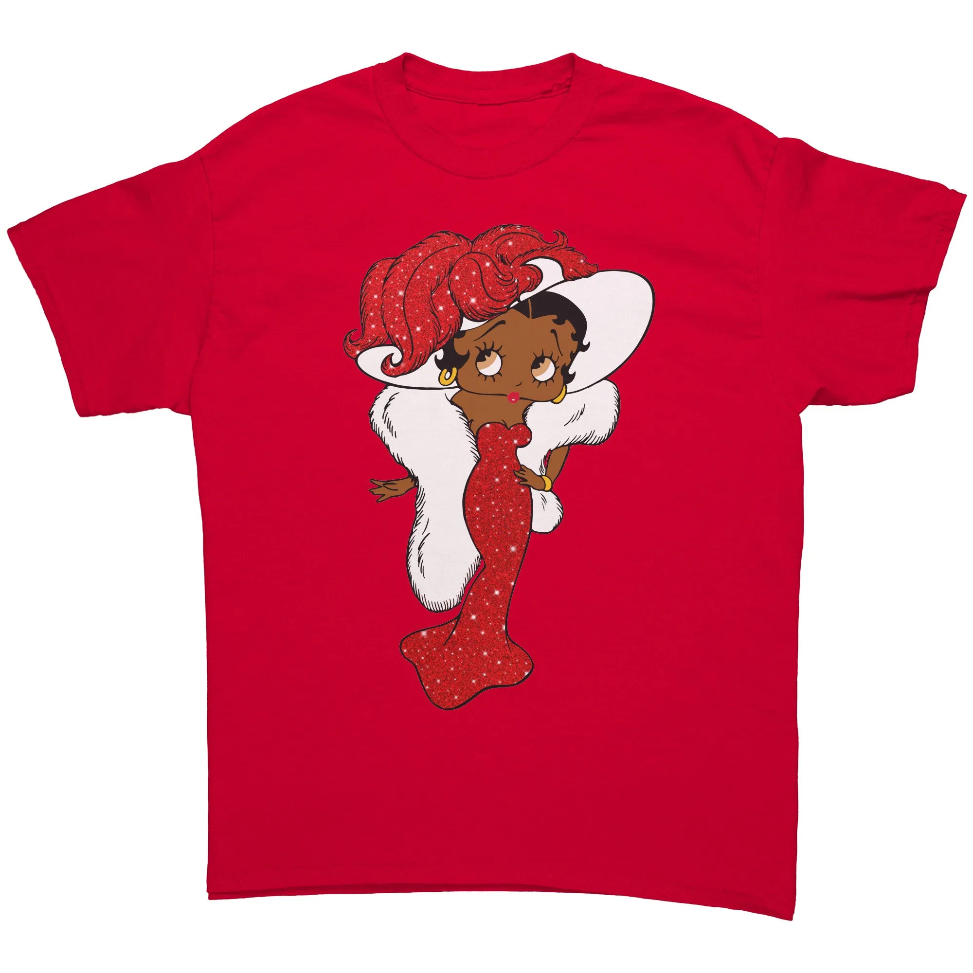 Betty Boop Shirt, Betty Boop T-Shirt, Christmas Shirt, Christmas Gifts For Her, Black Betty Boop Womens Shirt, Girly Betty Boop Retro Shirt