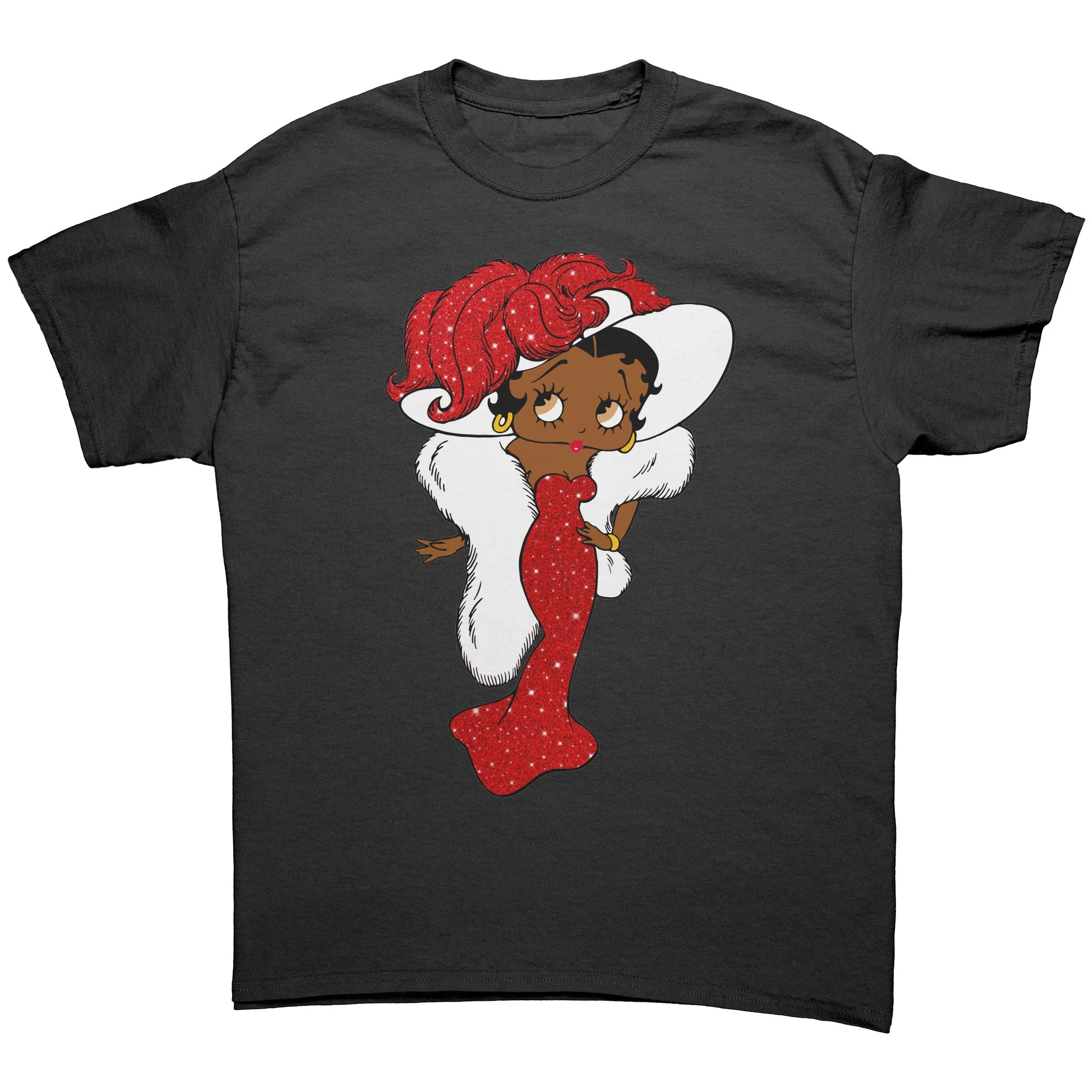 Betty Boop Shirt, Betty Boop T-Shirt, Christmas Shirt, Christmas Gifts For Her, Black Betty Boop Womens Shirt, Girly Betty Boop Retro Shirt