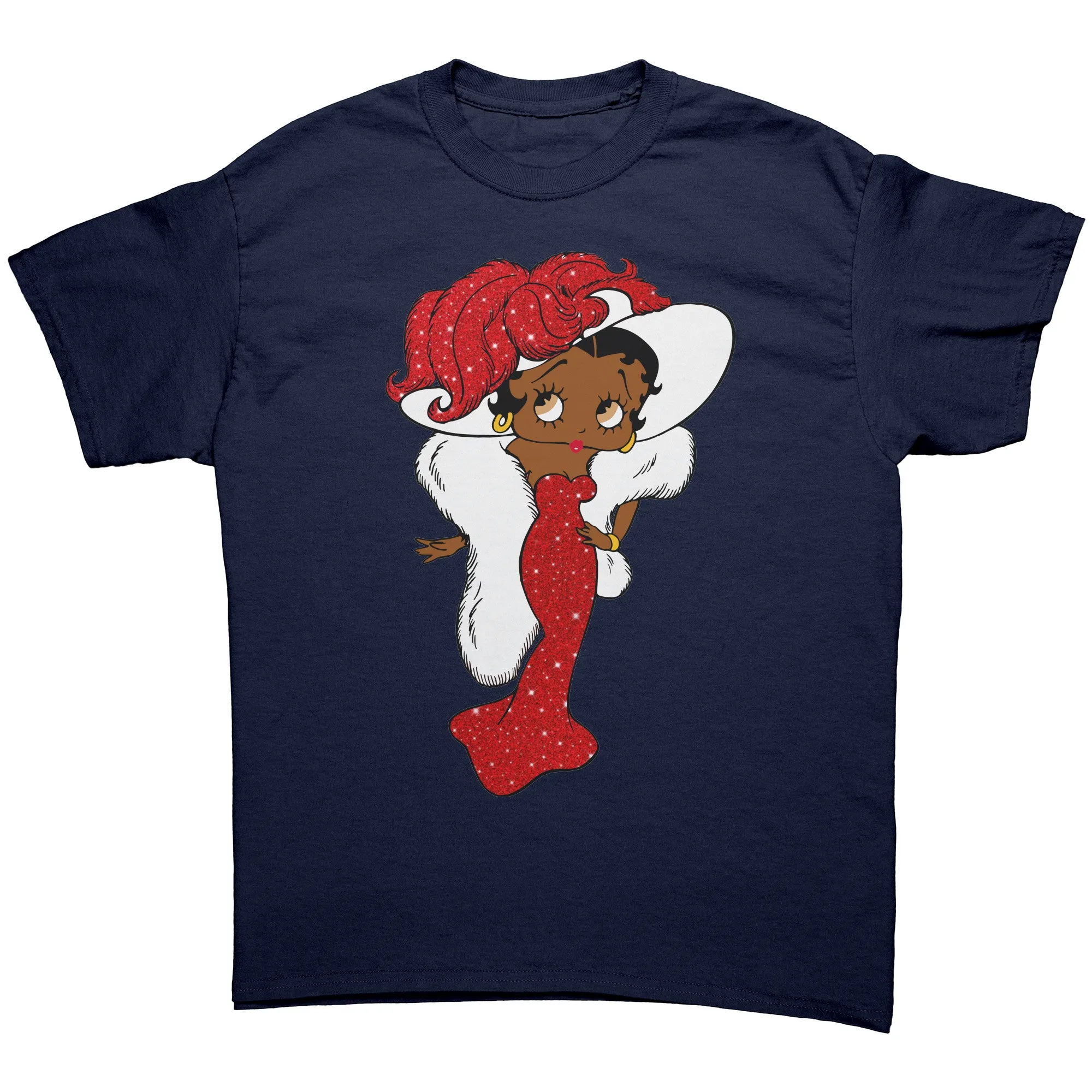 Betty Boop Shirt, Betty Boop T-Shirt, Christmas Shirt, Christmas Gifts For Her, Black Betty Boop Womens Shirt, Girly Betty Boop Retro Shirt