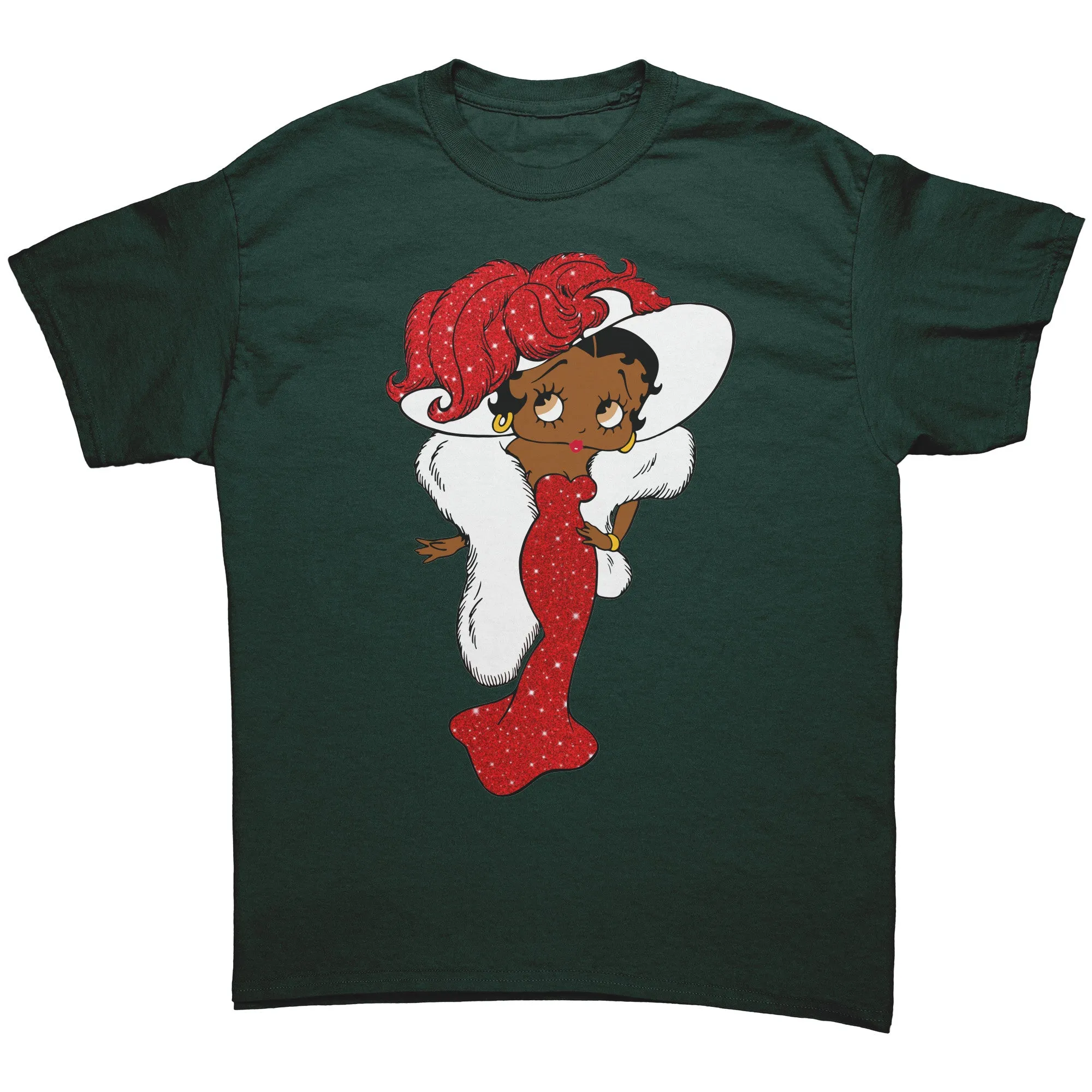Betty Boop Shirt, Betty Boop T-Shirt, Christmas Shirt, Christmas Gifts For Her, Black Betty Boop Womens Shirt, Girly Betty Boop Retro Shirt