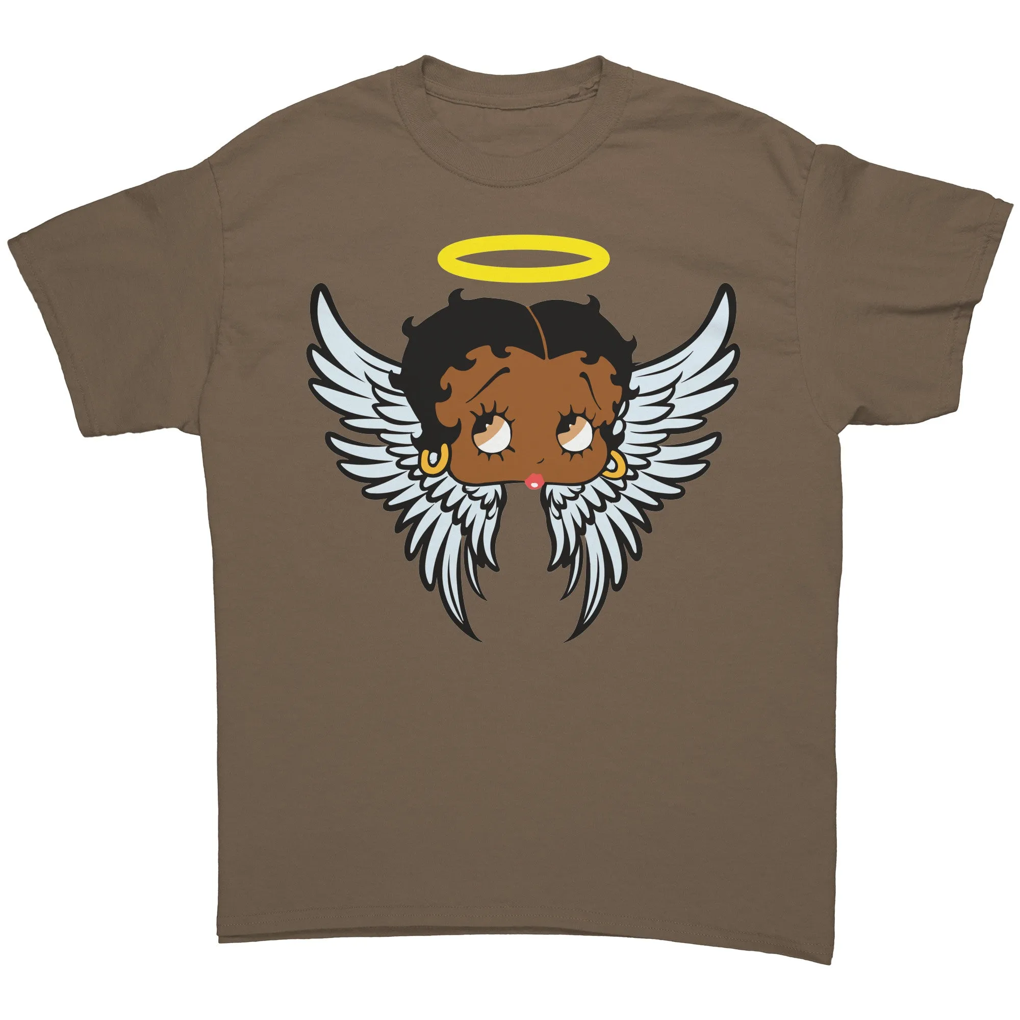 Betty Boop T-Shirt Gifts for Her, Cute Betty Boop Shirt, Betty Boop Christmas Shirt, Betty Boop Angel Design Graphic Tee, Christmas Gifts
