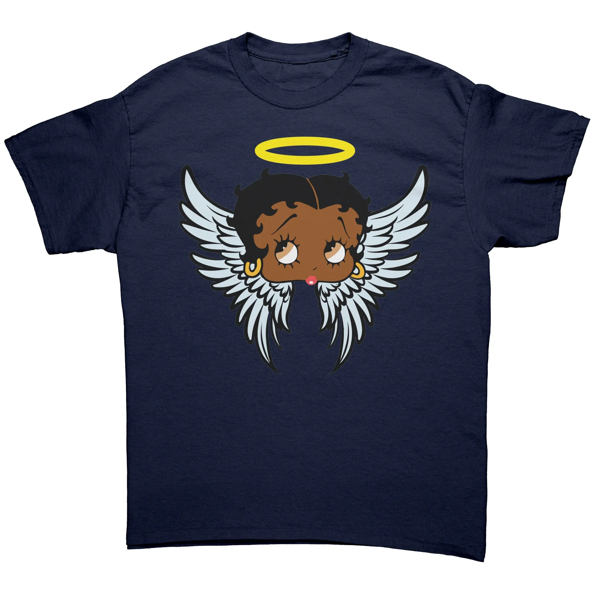 Betty Boop T-Shirt Gifts for Her, Cute Betty Boop Shirt, Betty Boop Christmas Shirt, Betty Boop Angel Design Graphic Tee, Christmas Gifts