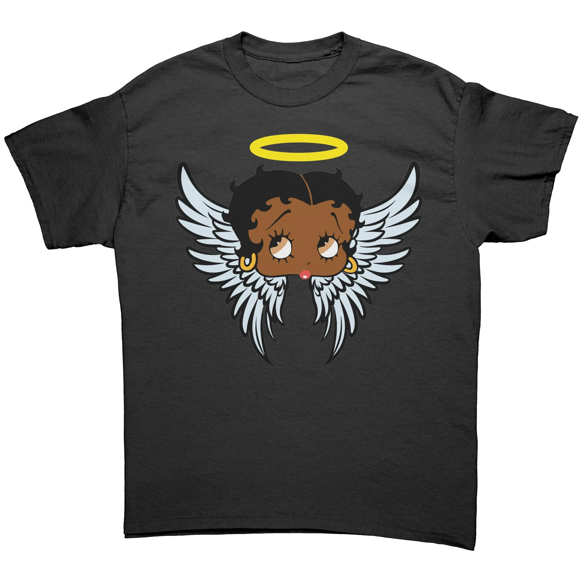 Betty Boop T-Shirt Gifts for Her, Cute Betty Boop Shirt, Betty Boop Christmas Shirt, Betty Boop Angel Design Graphic Tee, Christmas Gifts