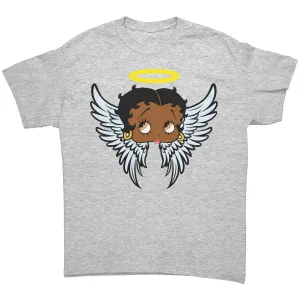 Betty Boop T-Shirt Gifts for Her, Cute Betty Boop Shirt, Betty Boop Christmas Shirt, Betty Boop Angel Design Graphic Tee, Christmas Gifts