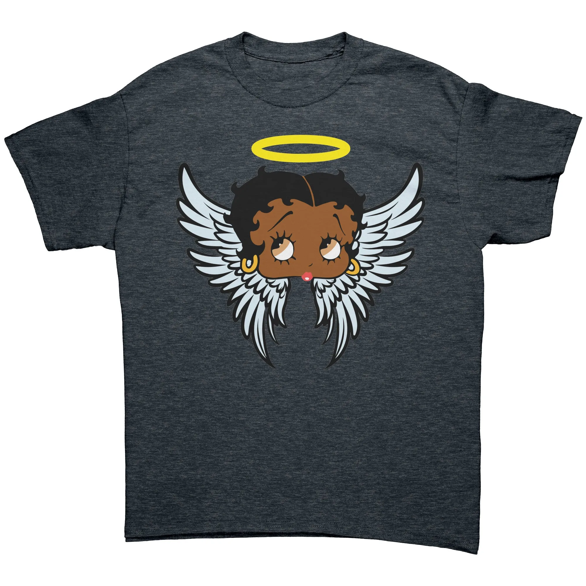 Betty Boop T-Shirt Gifts for Her, Cute Betty Boop Shirt, Betty Boop Christmas Shirt, Betty Boop Angel Design Graphic Tee, Christmas Gifts