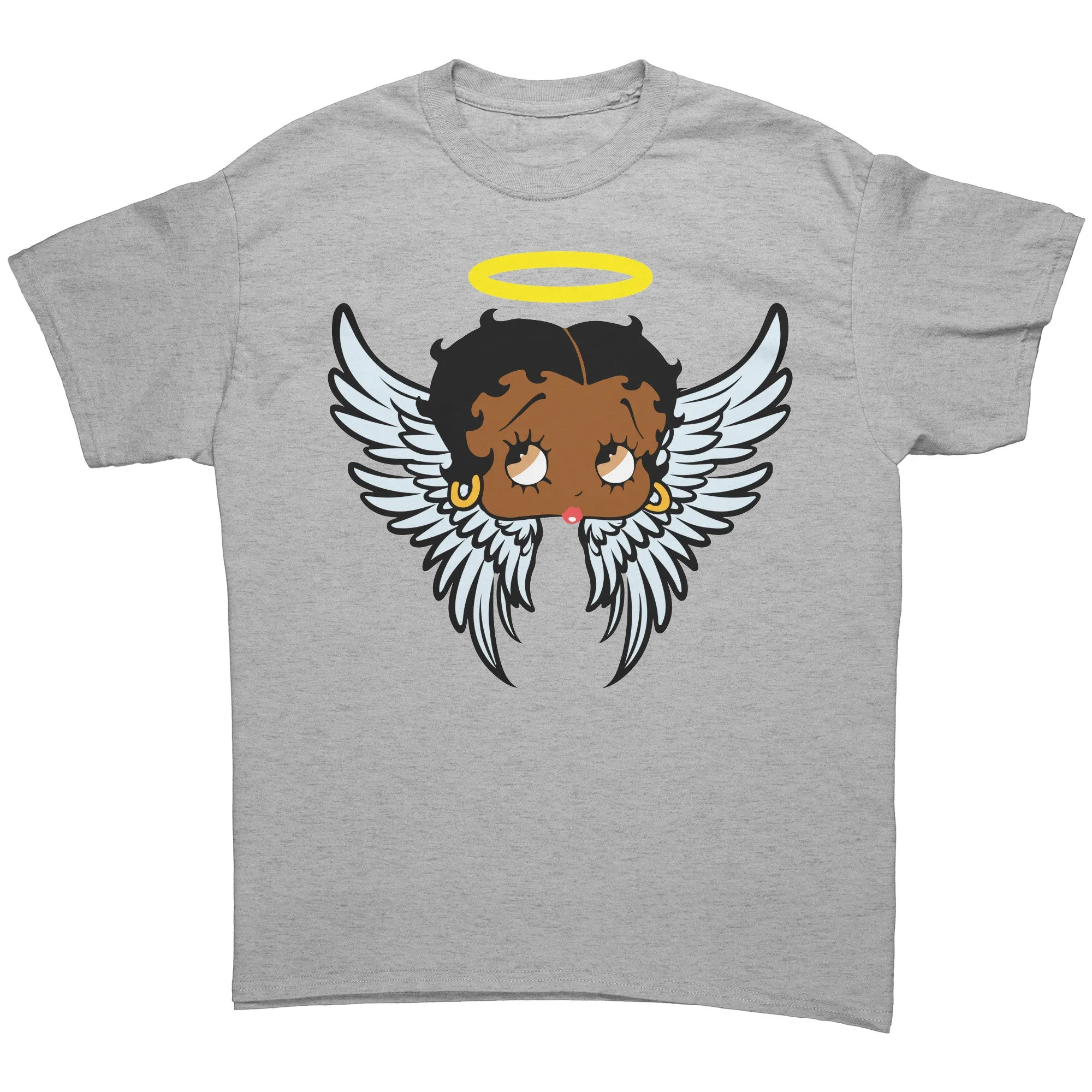Betty Boop T-Shirt Gifts for Her, Cute Betty Boop Shirt, Betty Boop Christmas Shirt, Betty Boop Angel Design Graphic Tee, Christmas Gifts