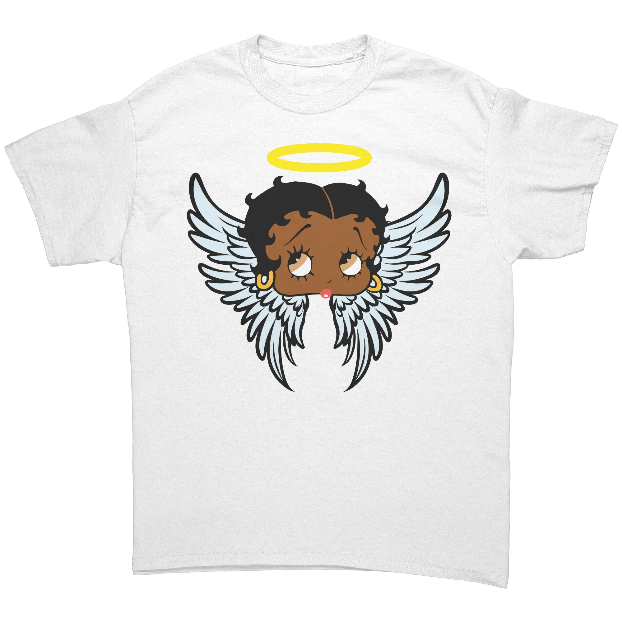 Betty Boop T-Shirt Gifts for Her, Cute Betty Boop Shirt, Betty Boop Christmas Shirt, Betty Boop Angel Design Graphic Tee, Christmas Gifts
