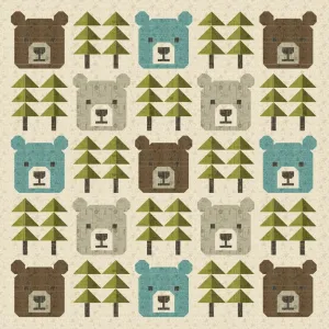 Big Bear Forest quilt pattern by Stacy Iest Hsu