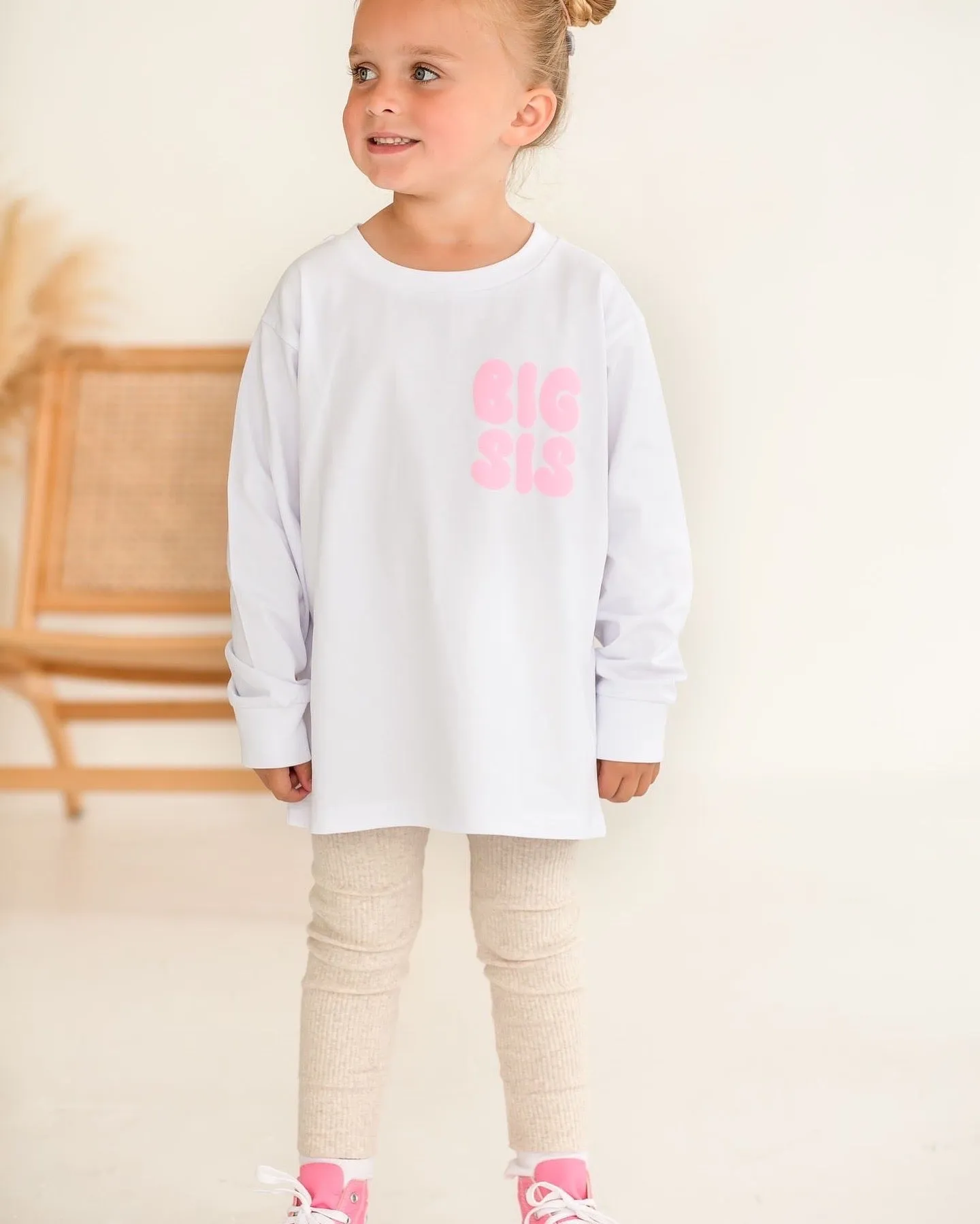 Big sibling era Long Sleeve Tshirt - Bubble Print