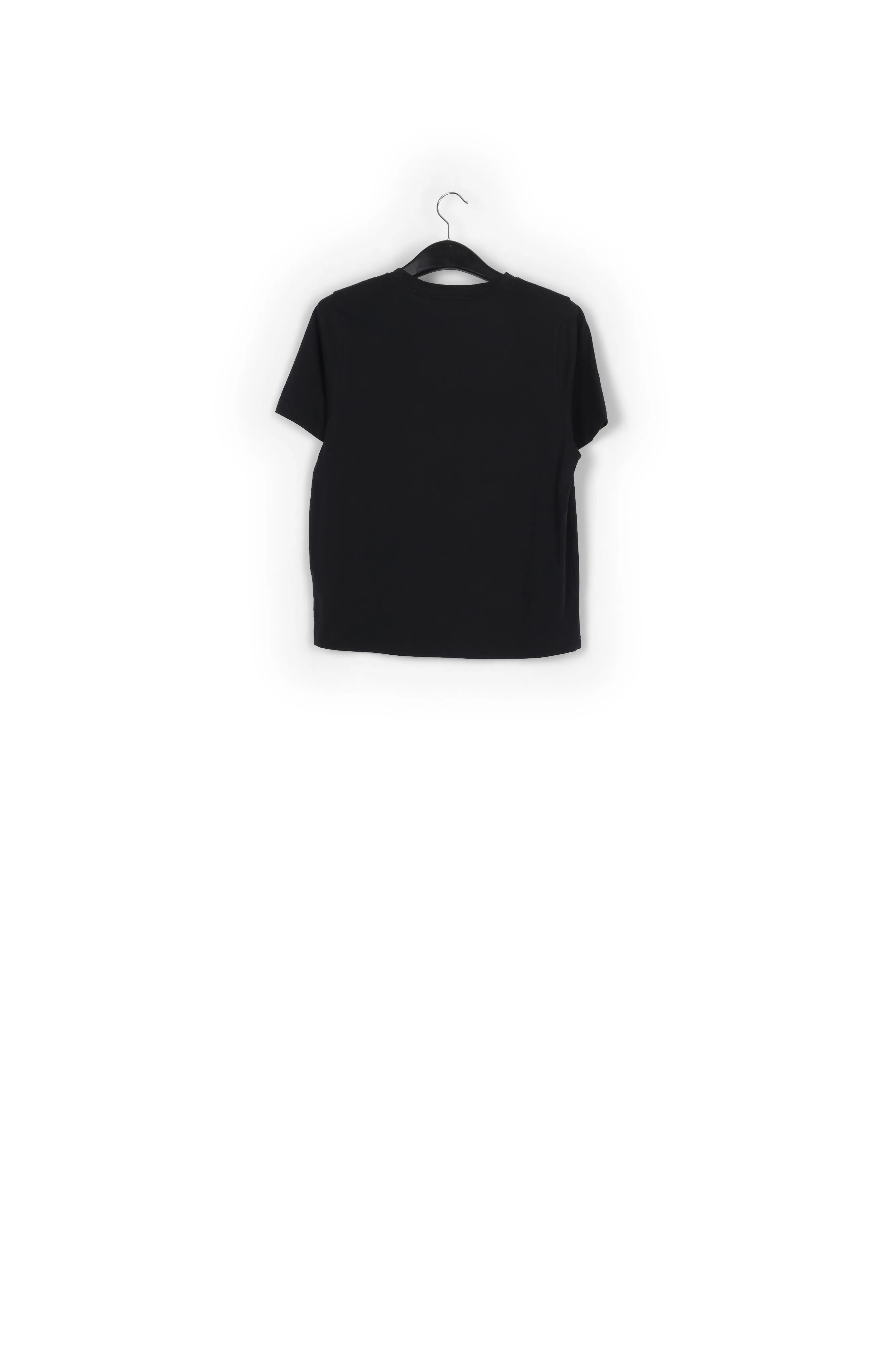 Black organic cotton t-shirt with print