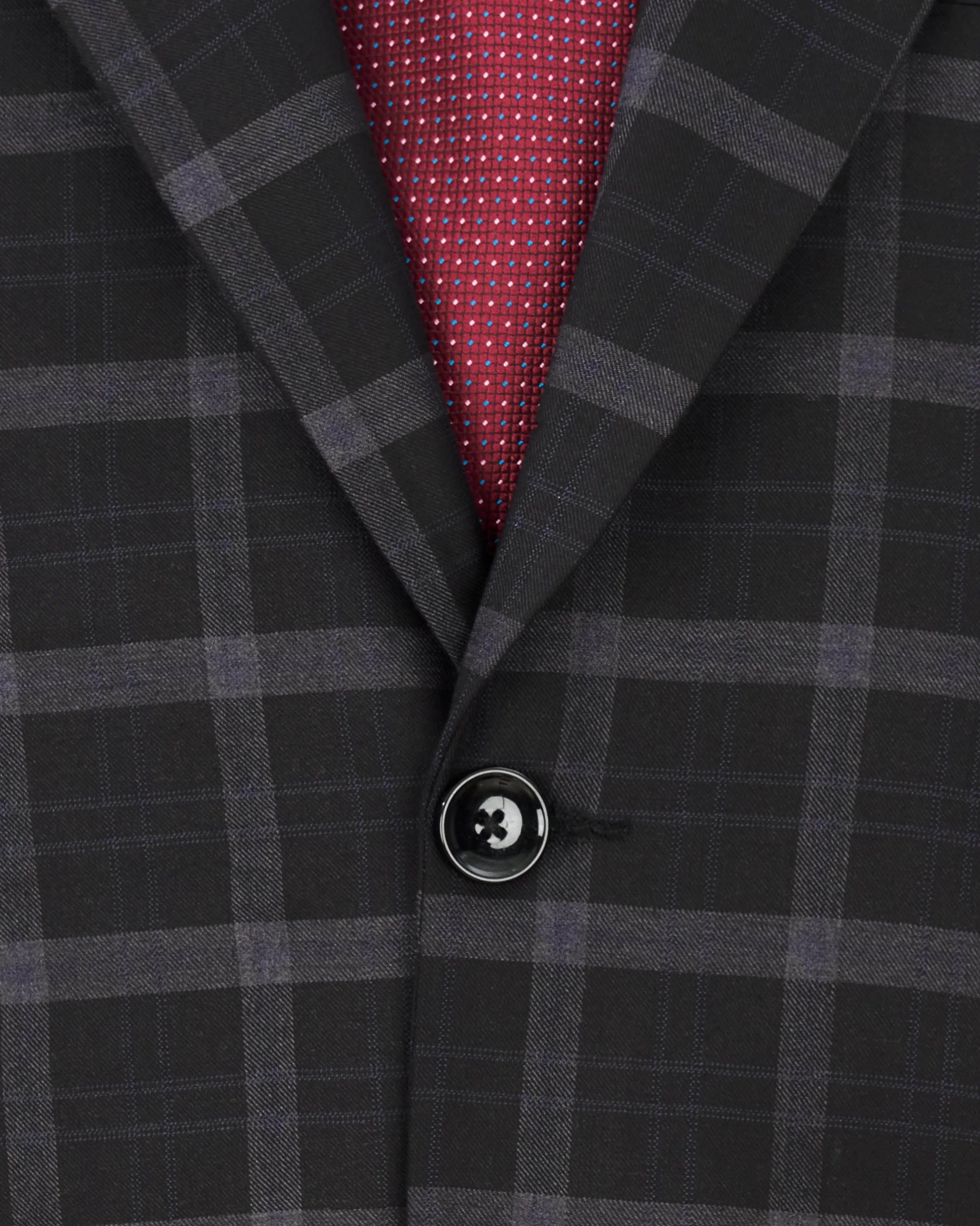 Bleached Cedar Black Plaid Single Breasted Blazer