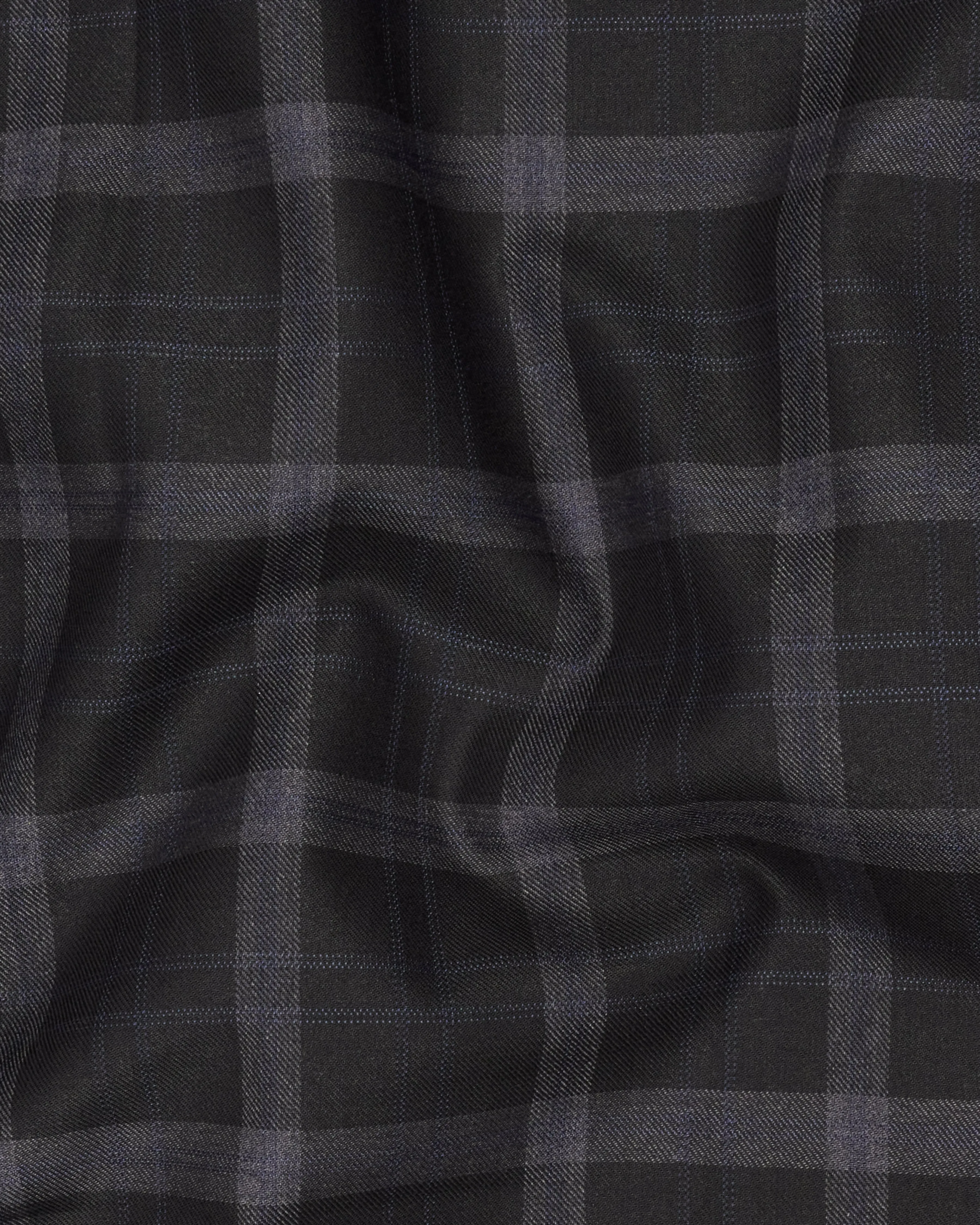 Bleached Cedar Black Plaid Single Breasted Blazer
