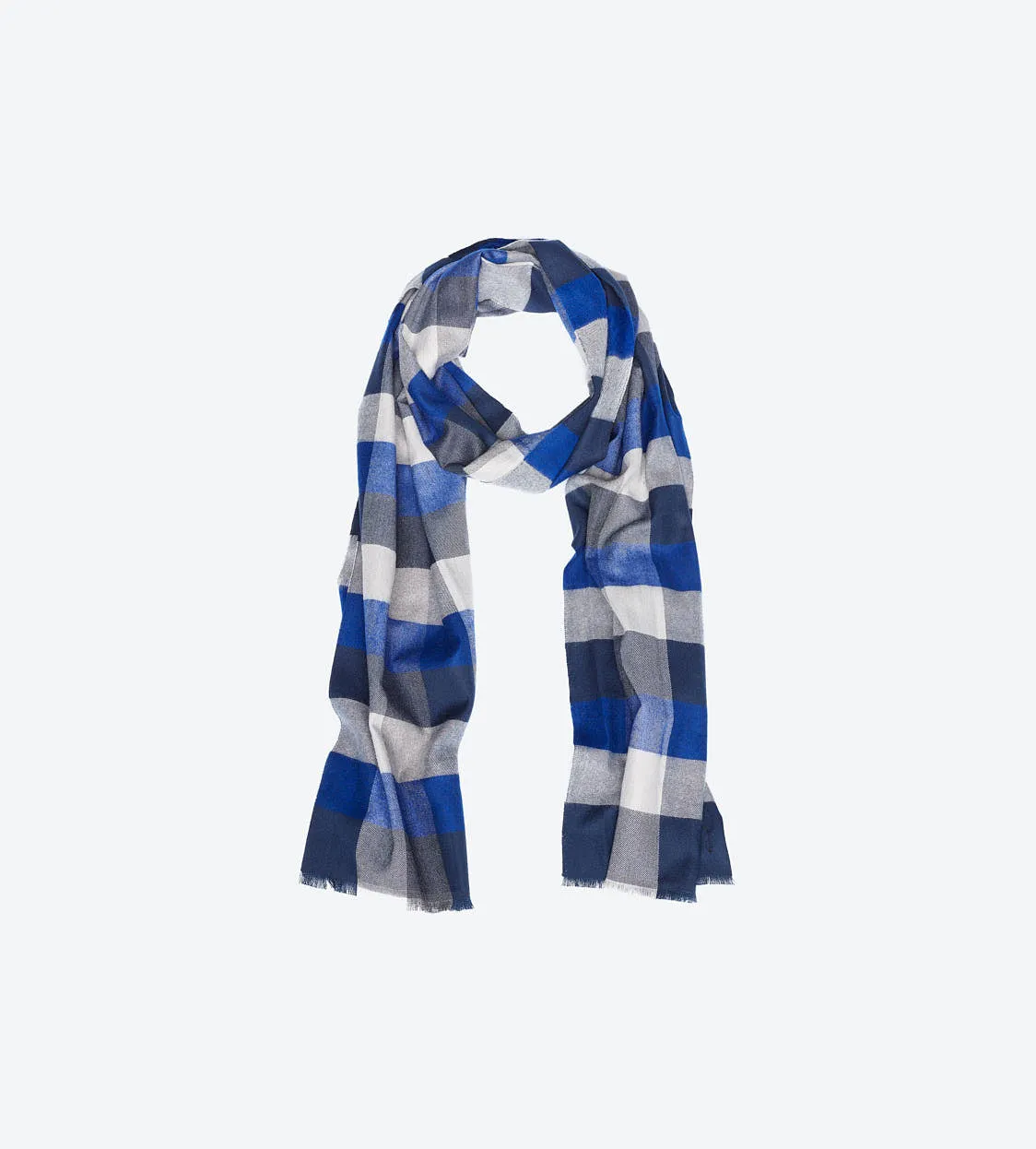 Blue Navy Multi-Color Scarf
